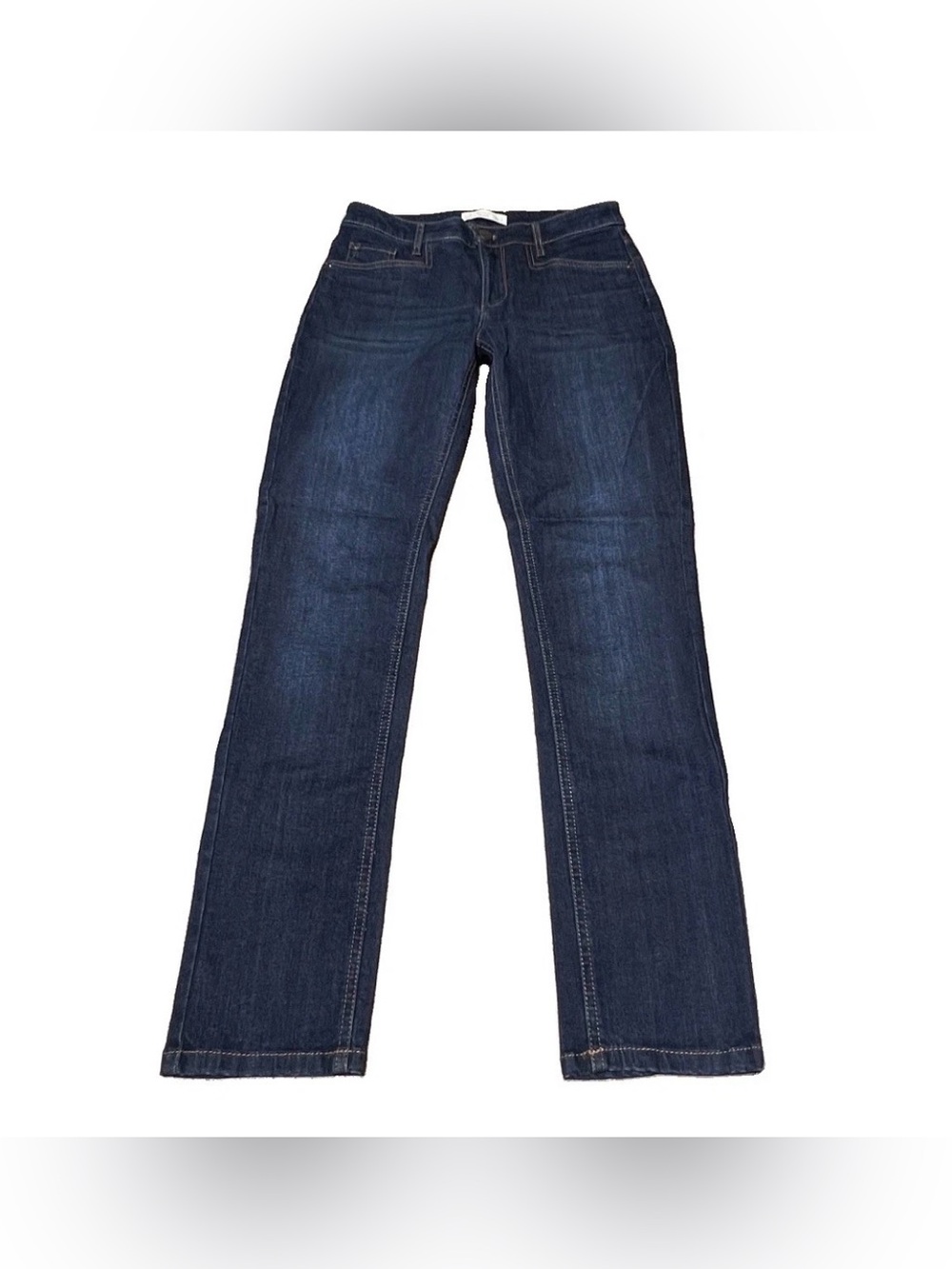 J Jill Smooth Fit Mid Rise Slim Ankle Stretch Dark Blue Jeans Women’s Size 2